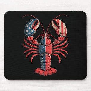 American Flag Lobster Patriotic Crawfish Seizoen 4 Muismat