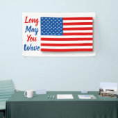 American Flag Long May You Wave Personated Spandoek (Beurs)