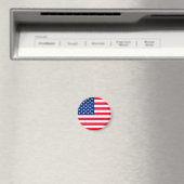 American Flag Magnet Gift - USA (In Situ (Lave-vaisselle))