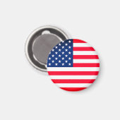 American Flag Magnet Gift - USA (Recto/Verso)