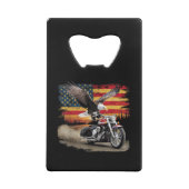 American Flag Mocycle Tshirt USA Flag Bike Ret (Dos)