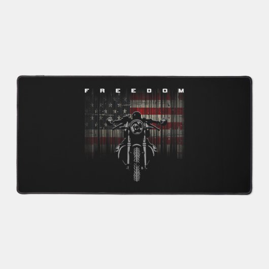 American Flag Motorcycle Freedom Bureaumat (Voorkant)