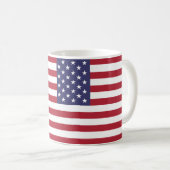 "American Flag Mug - Patriotic Stars and Stripes C (Devant droit)