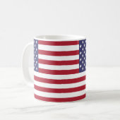 "American Flag Mug - Patriotic Stars and Stripes C (Devant gauche)