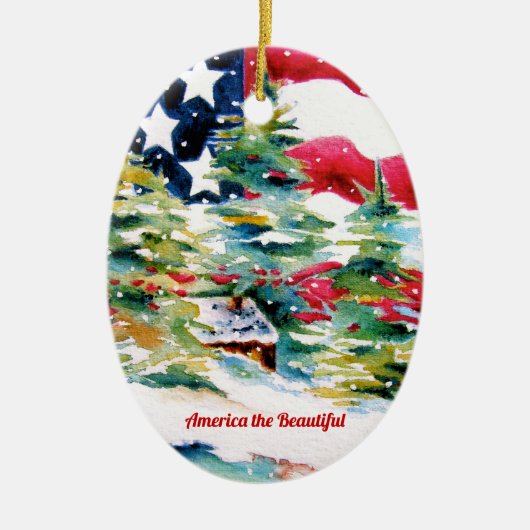 American Flag Ornament (Voorkant)