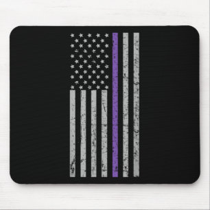 American Flag Paarse Strip Herinneringen Heimer Muismat