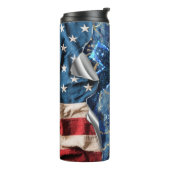 American Flag Paramedic EMS Personalized Thermosbeker (Gedraaid links)