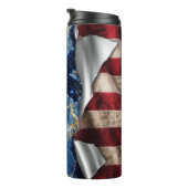 American Flag Paramedic EMS Personalized Thermosbeker (Geroteerd rechts)