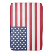 American Flag Patriotic Bath Mat in 3 grootten (Voorkant Verticaal)