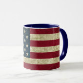 American Flag Patriotic Coffee Mok (Voorkant rechts)