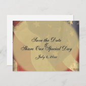 American Flag Patriotic Enregistrer la carte posta (Devant / Derrière)