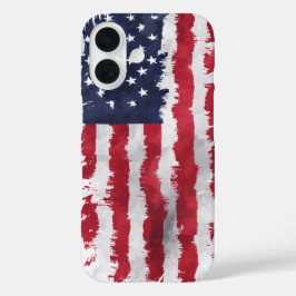 American Flag Patriottische MAGA Telefoonhoes iPhone 16 Hoesje
