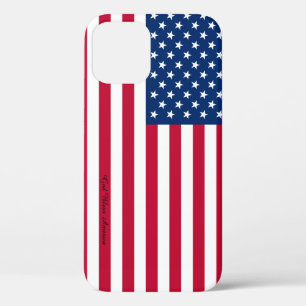 American Flag Pattern iPhone Case