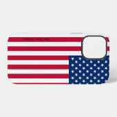 American Flag Pattern iPhone Case Hoesje (Achterkant horizontaal)