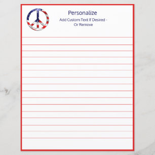 American Flag Peace Sign Symbol gepersonaliseerd