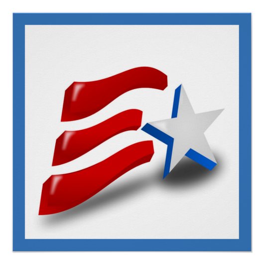 AMERICAN FLAG PERFECT POSTER (Voorkant)