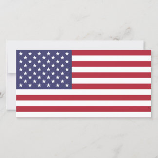 American Flag Photo Card