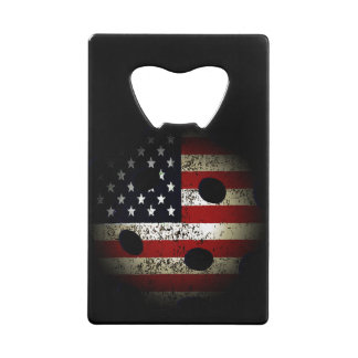 American Flag Pickle Ball USA Kredietkaart Flessenopener