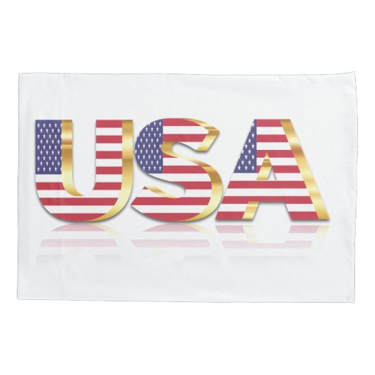 American Flag Pillow Hoesje Verenigde Staten Kussensloop (Achterkant)