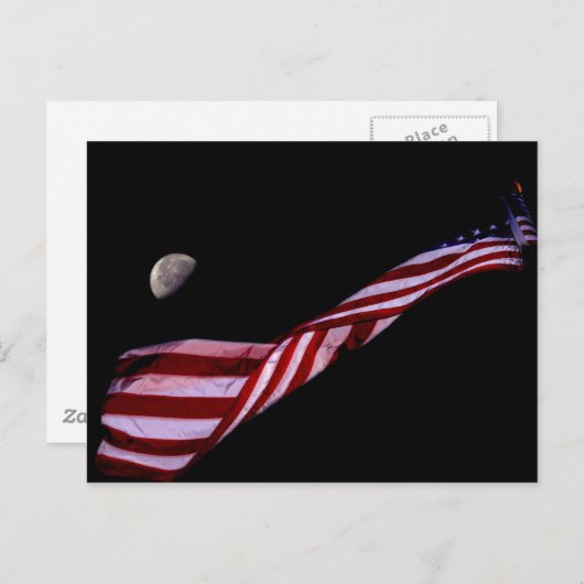 American Flag Postcard Briefkaart (Voorkant / Achterkant)