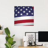 AMERICAN FLAG POSTER (Thuiskantoor)
