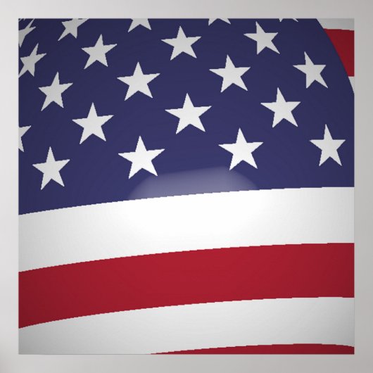 AMERICAN FLAG POSTER (Voorkant)
