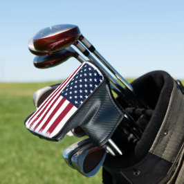 American Flag Putter Golf Head Hoesje Golfheadcover