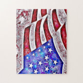 AMERICAN FLAG Puzzle Legpuzzel (Verticaal)