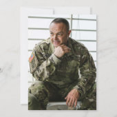 American Flag Retirement Party Invitation Militair (Dos)