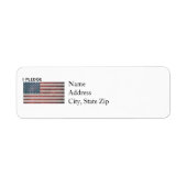 American Flag Return Address Label (Voorkant)