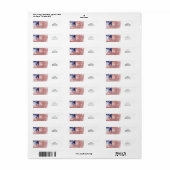 American Flag Return Address Label (Full Sheet)