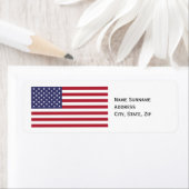 American Flag Return Address Label (Insitu)