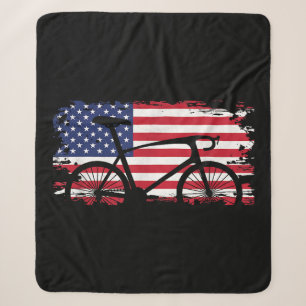 American Flag Road Biking Cycling Apparel - Bicycl Sherpa Deken