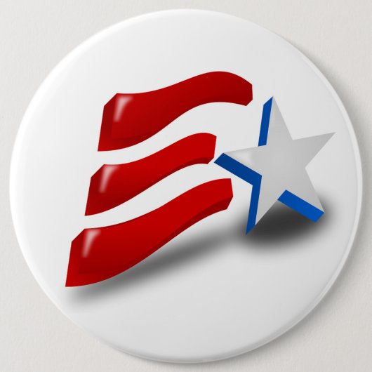 AMERICAN FLAG RONDE BUTTON 6,0 CM (Voorkant)