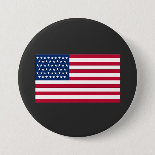 American flag ronde button 7,6 cm (Voorkant)