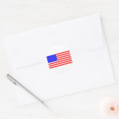 AMERICAN FLAG RONDE STICKER (Envelop)