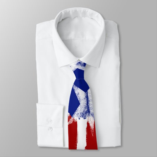 American Flag Rood Wit Blauw Stropdas Sterren Stre (Gebonden)