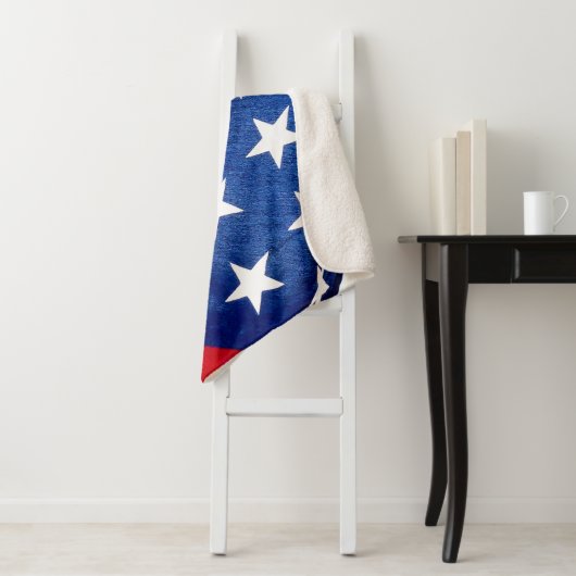 AMERICAN FLAG SHERPA DEKEN (In situ)