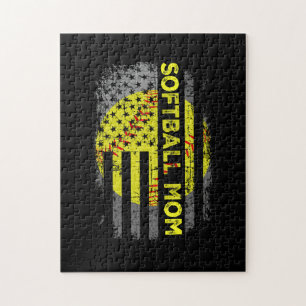 American Flag  Softball Mam Legpuzzel