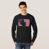 American Flag Squirrel 4th of July Squirrel T-shirt (Voorkant volledig)