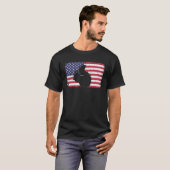 American Flag Squirrel 4th of July Squirrel T-shirt (Voorkant volledig)
