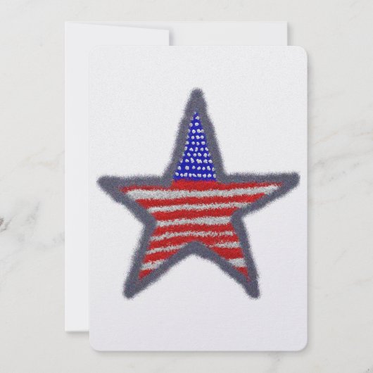 American Flag Star Kaart (Voorkant)