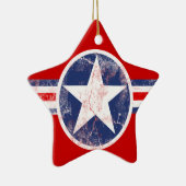 American Flag Star Ornement rouge, blanc et bleu (Droite)
