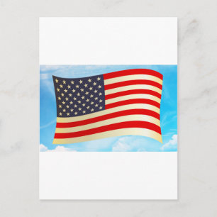 American Flag Stars Stripes eren Vrijheidstroepen Briefkaart