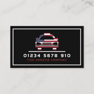 American Flag Taxi Cab Logo, prijslijst Visitekaartje