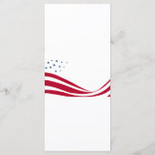 American Flag Theme Menu Card (Achterkant)
