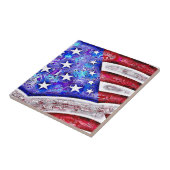 AMERICAN FLAG Tile Tegeltje (Zijkant)