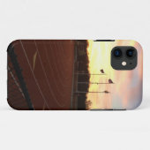 American Flag Track and Field iPhone 5/5S Hoesje (Achterkant (horizontaal))