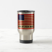 American Flag Travel Mug - Donnez-Le De Votre Mieu
