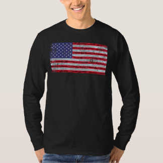American Flag Us Fisherman Alligator Gar Fishing T-shirt